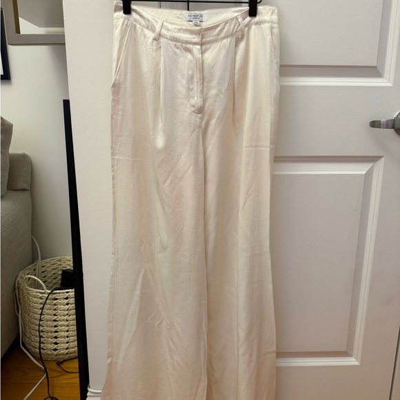 Cream Wide-Leg Pants - Picture 1 of 4